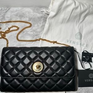 NEW Versace Medusa Crossbody bag Black